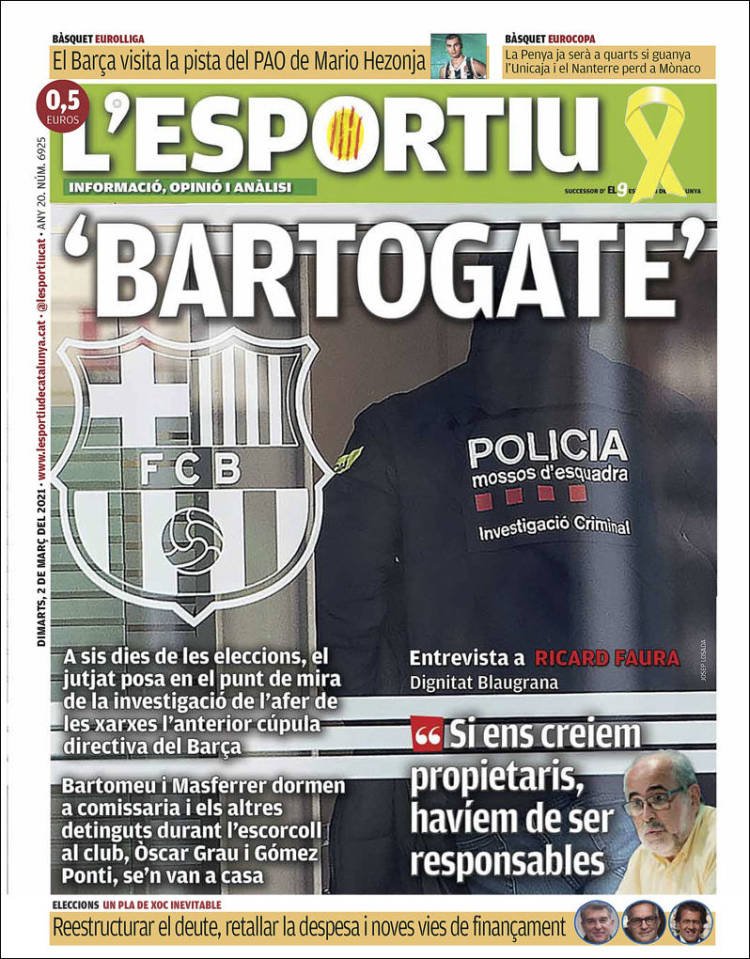 L'Esportiu Portada 02 03 2021