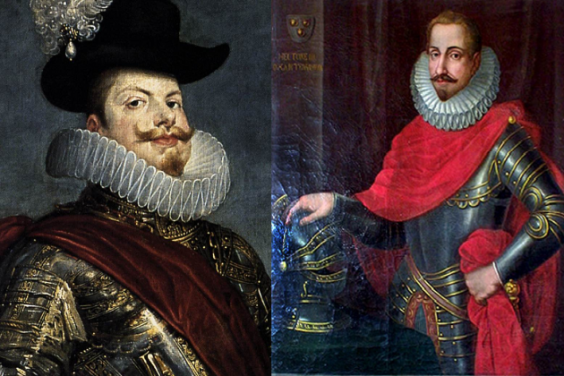 Representación de Felipe III y del virrey Pignatelli. Fuente Museo del Prado. Madrid