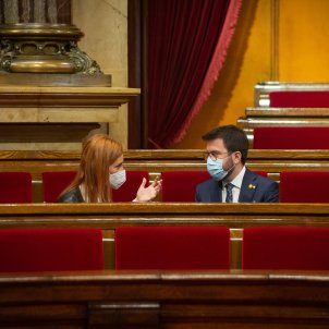 Jessica Albiach Pere Aragones erc comuns parlament - europa press