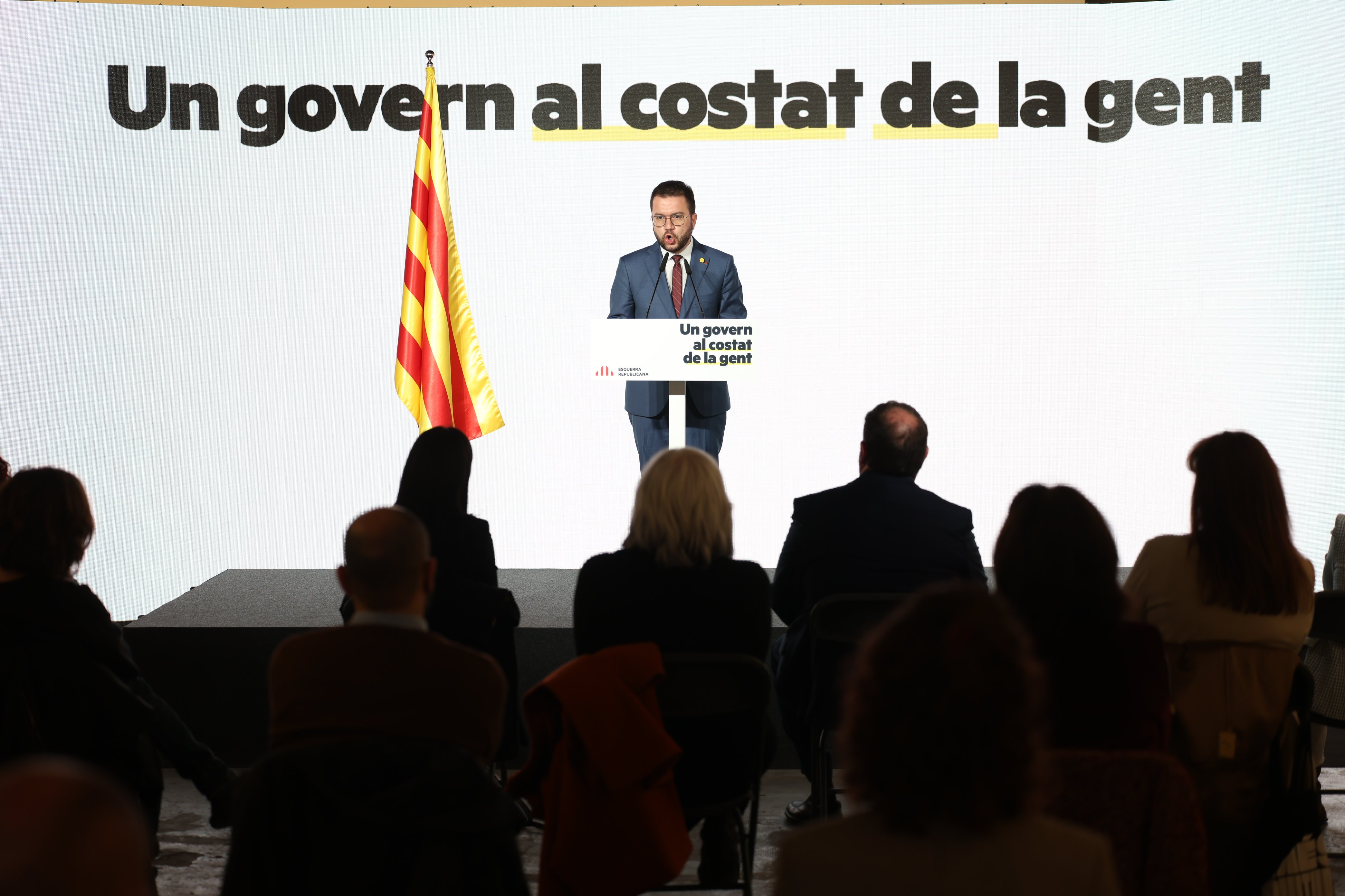 Coferencia govern Pere Aragonès ERC - Sergi Alcàzar