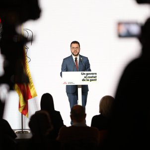 Conferencia govern ERC Pere Aragonès - Sergi Alcàzar