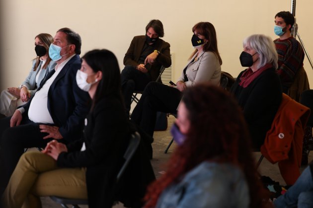 Conferencia gobierno ERC Pere Aragonès Dolors Sabater Oriol Junqueras Elisenda Paluzie Laura Borras Francesc Dalmases Marta Vilalta - Sergi Alcàzar