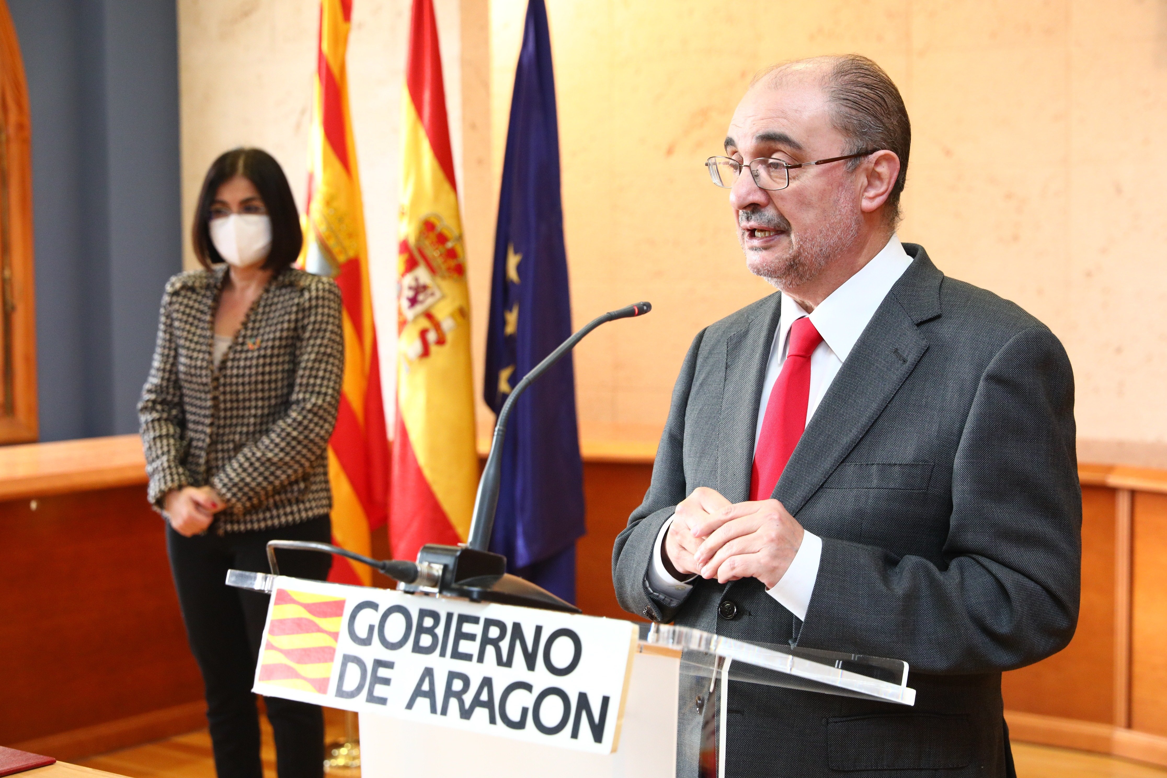 Lambán celebra que las obras del Museo de Lleida sigan llegando a Aragón