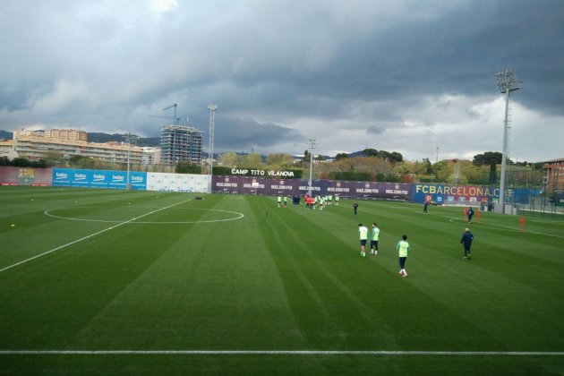 Entrenament Barça 1 abril Aleix Torres Entrenament Barça 1 abril Aleix Torres