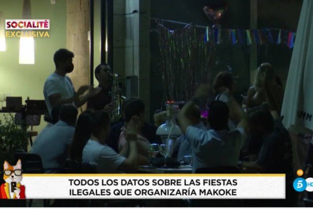 fiesta ilegal casa Makoke T5