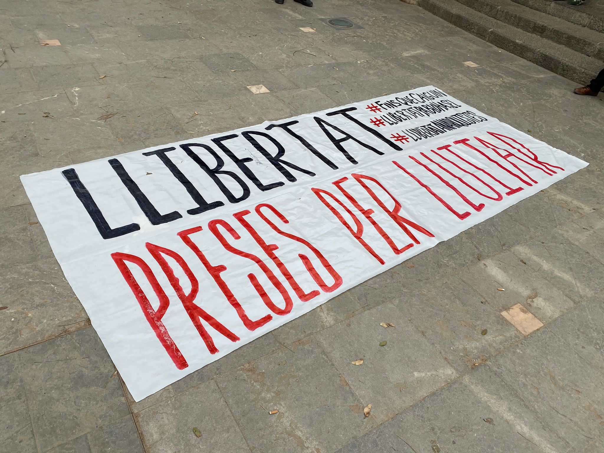 Cartel manifestación barcelona tetuan pablo hasél protestas / Marc Ortín
