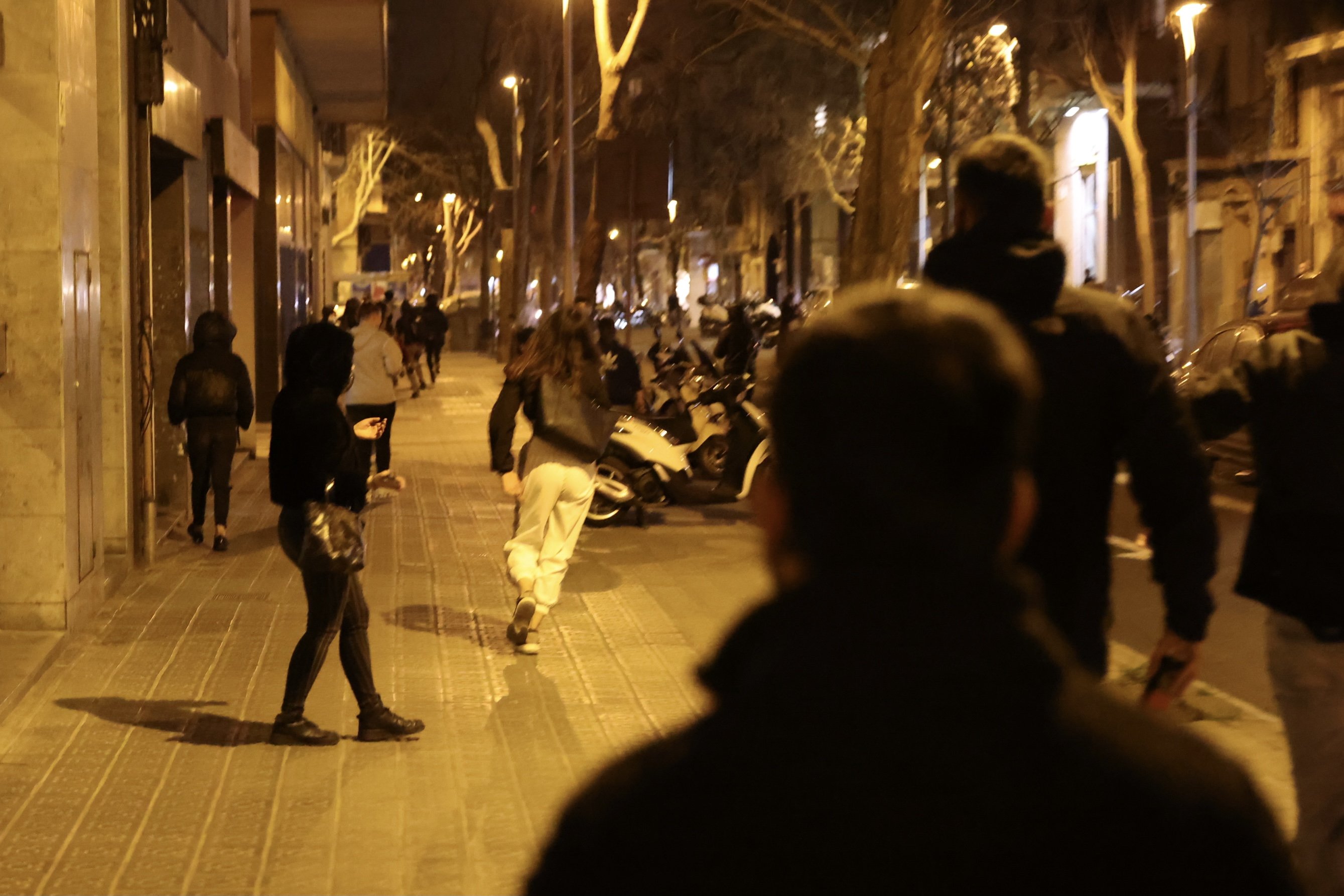 Els manifestants expulsen el grup d'esvalotadors