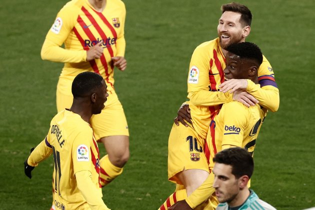 ilaix moriba messi dembele celebracion barcelona osasuna efe