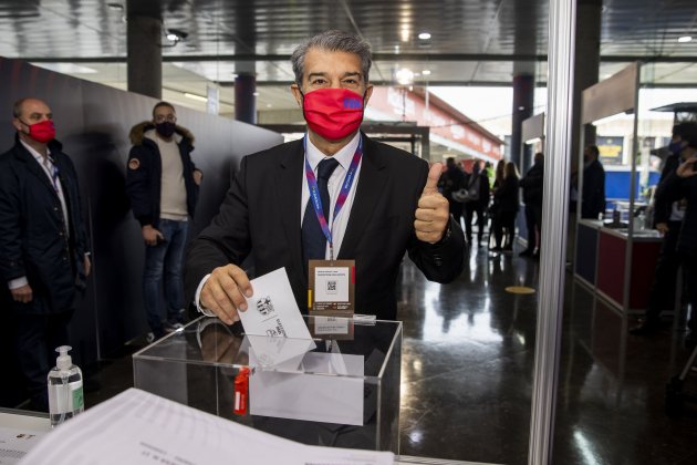 Joan Laporta vota FC Barcelona