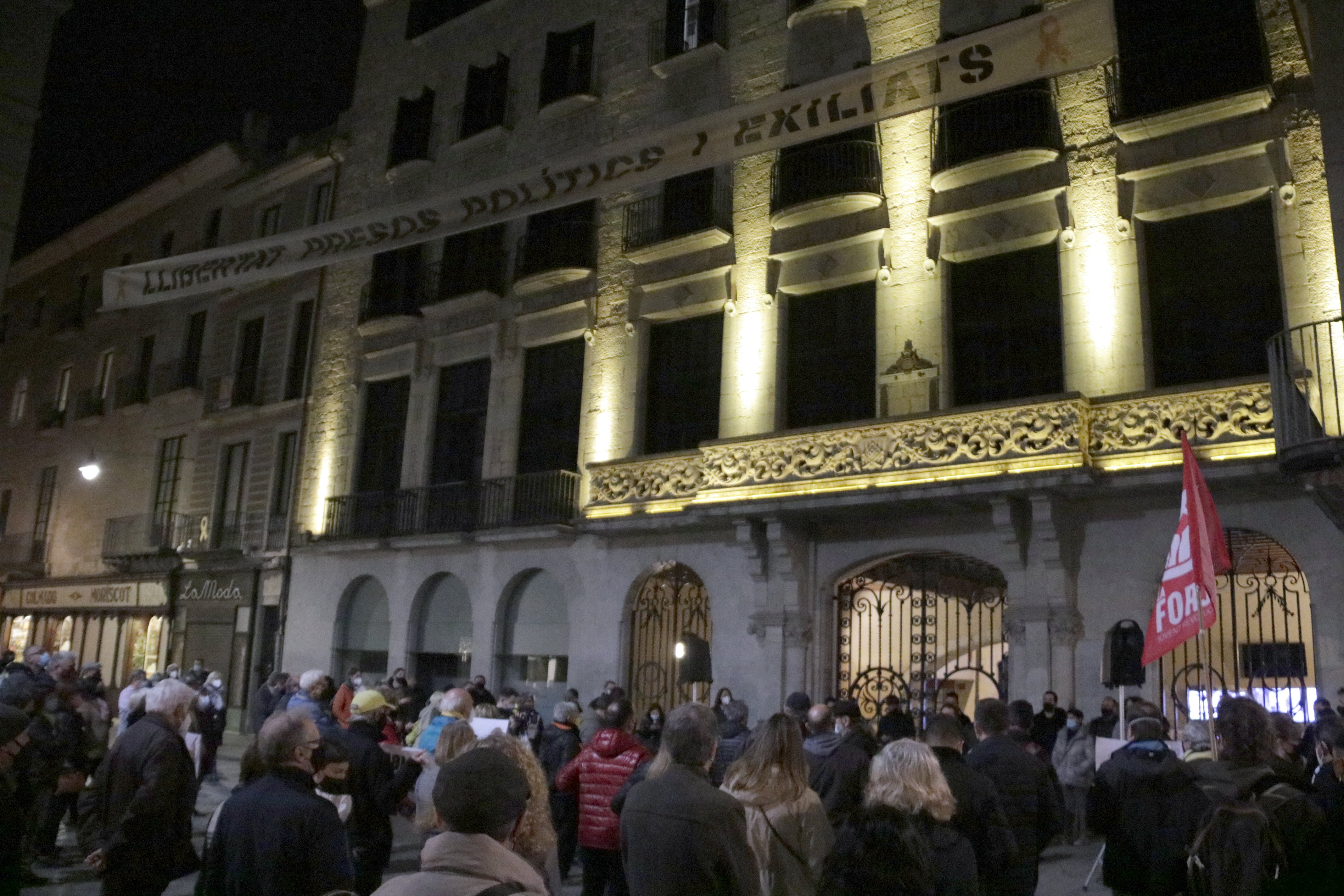 manifestación Girona favor presos políticos y exiliados 09/03/2021 / ACN