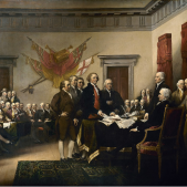 Test 121. Declaració de la independencia dels Estats Units. Font Capitoli de Washington