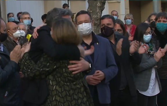 Meritxell serret vuelve a su pueblo Vallfogona catalunya 1  TV3