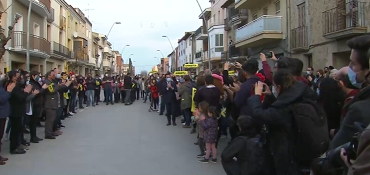 Meritxell serret vuelve a su pueblo Vallfogona catalunya 3  TV3