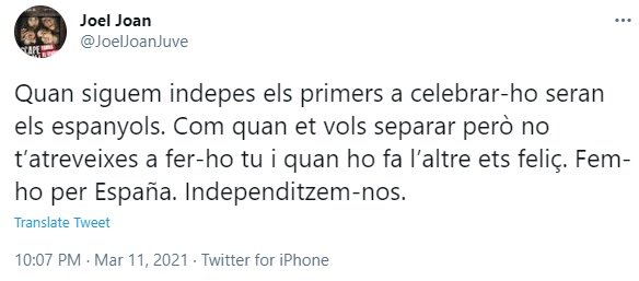 tuit joel joan independencia españoles