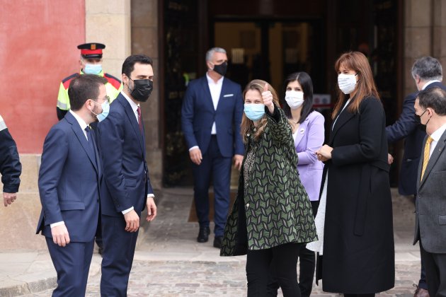 Laura Borràs Meritxell Serret Roger Torrent Pere Aragonès Marta Vilalta Parlament - Sergi Alcàzar