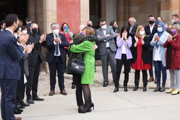 Meritxell Serret I Carme Forcadell parlament - sergi Alcàzar