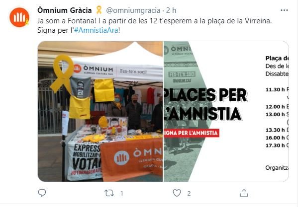 Twitter Omnium Gracia Amnistía