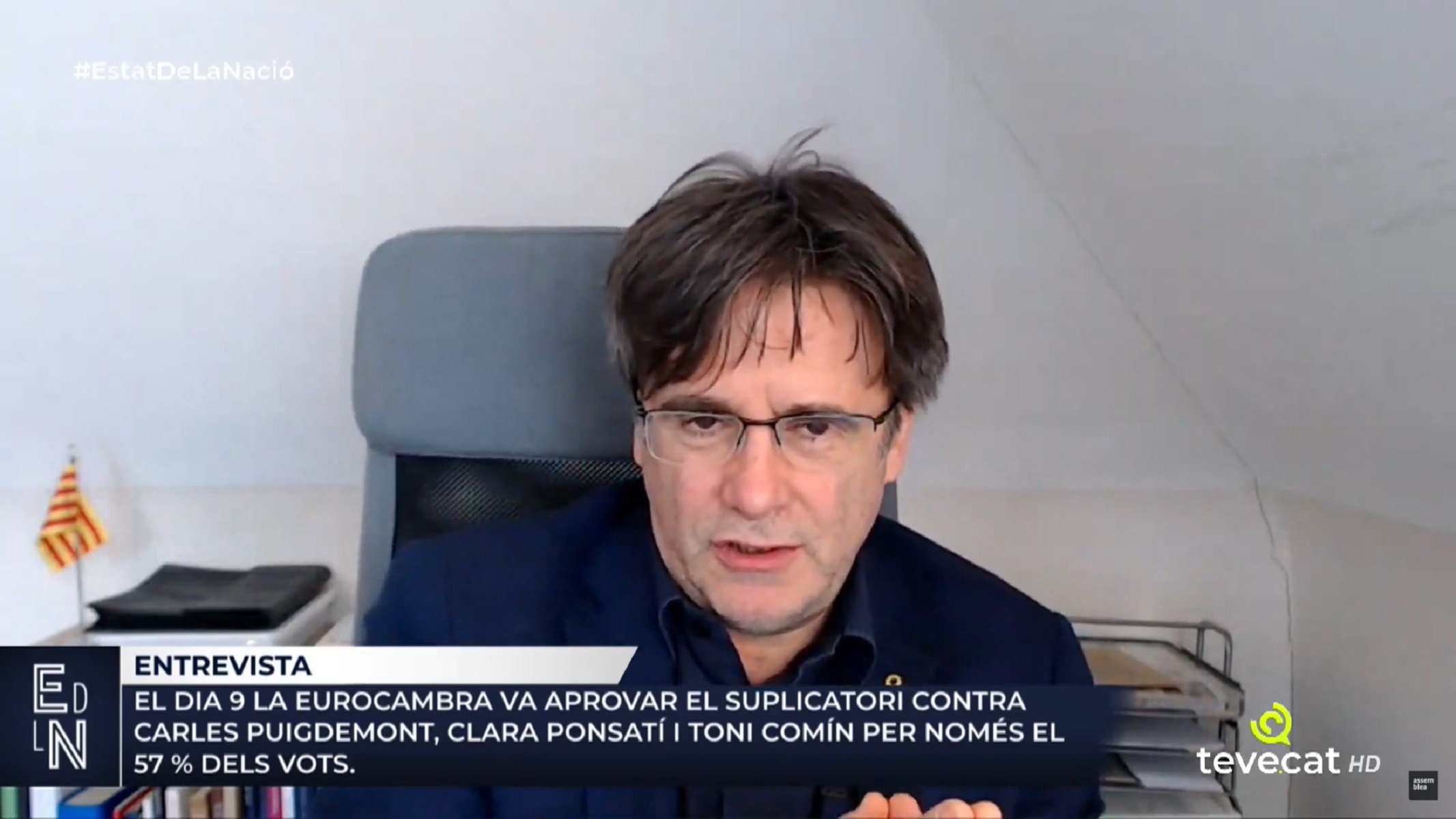 Puigdemont, sobre Europa: "S'està esquerdant una paret que era molt sòlida"