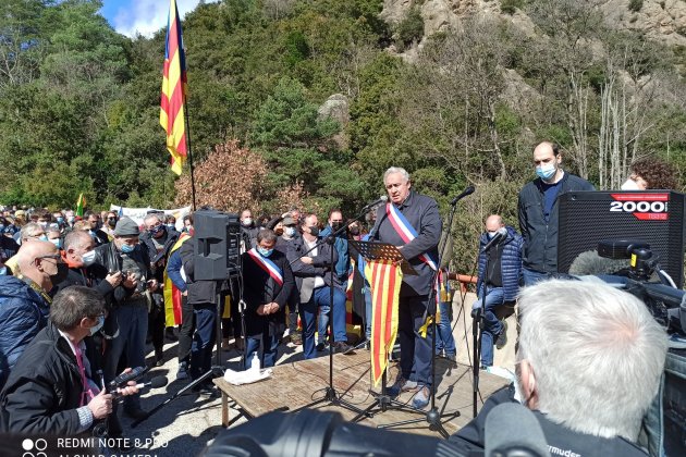 Alcalde prats de Molló Frontera España Francia / Twitter Esborrem la frontera