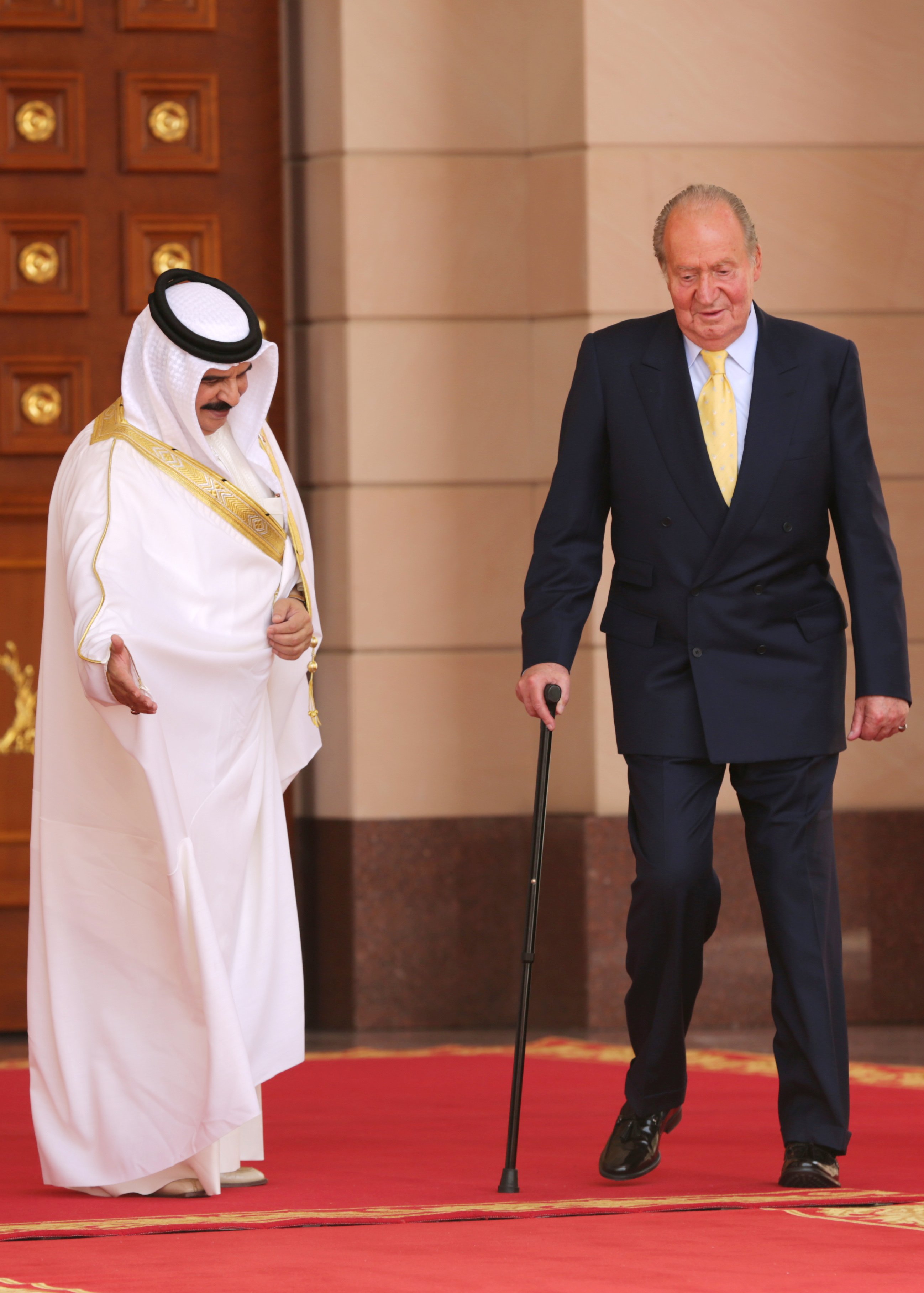 joan carles amb el rei de bahrain hamad bin isa al khalifa gtres