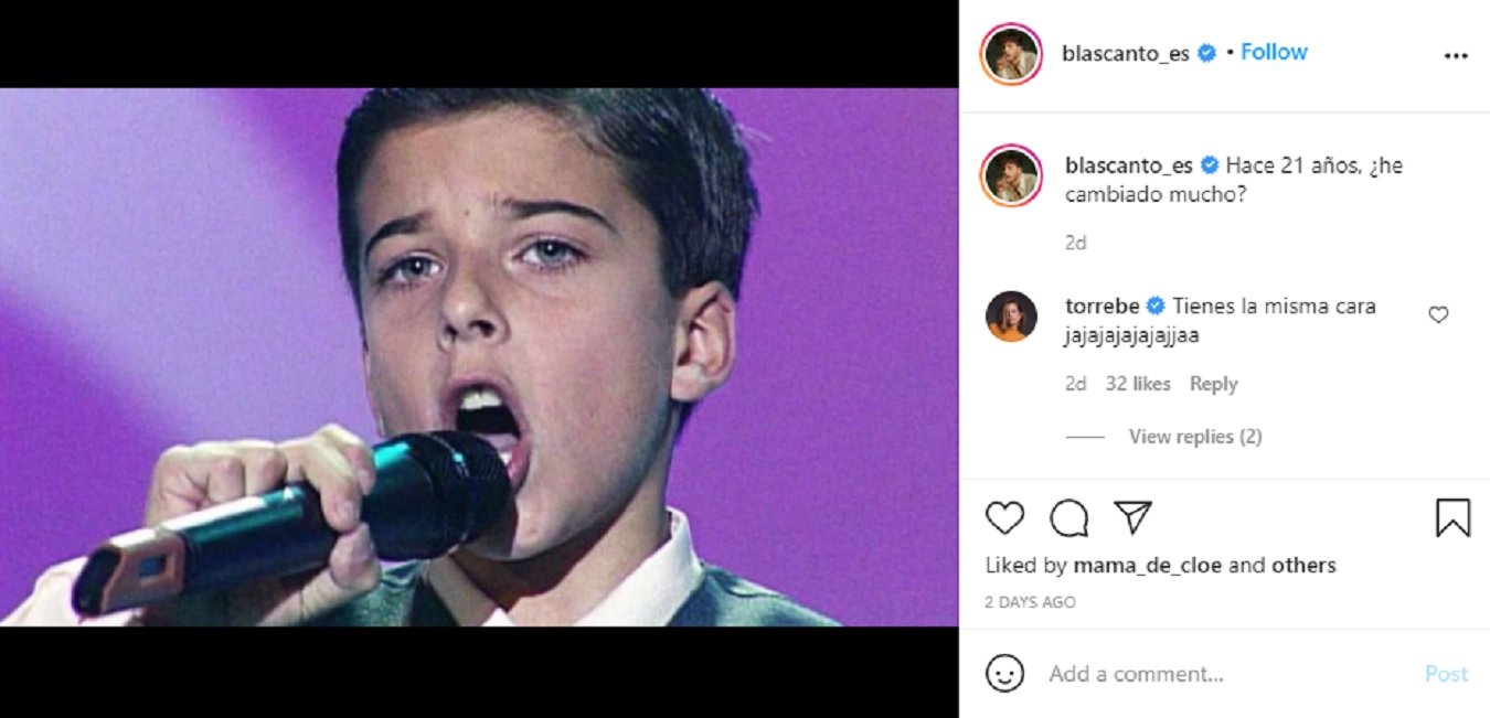 Blas Cantó de pequeño