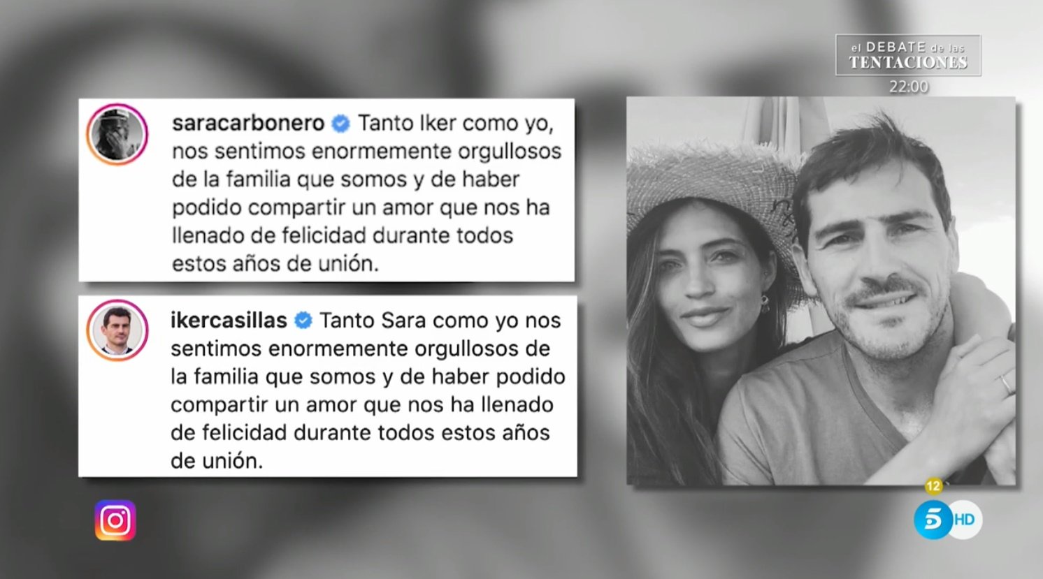 Comunicado Iker Casillas y Sara Carbonero separación T5