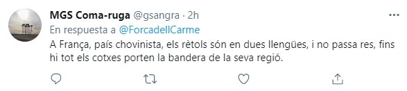 respuesta tuit forcadell 2