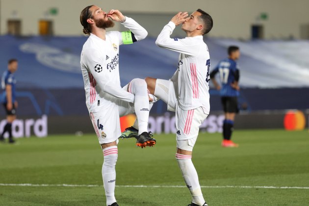 Celebracion Sergio Ramos Lucas Vazquez Real Madrid EFE