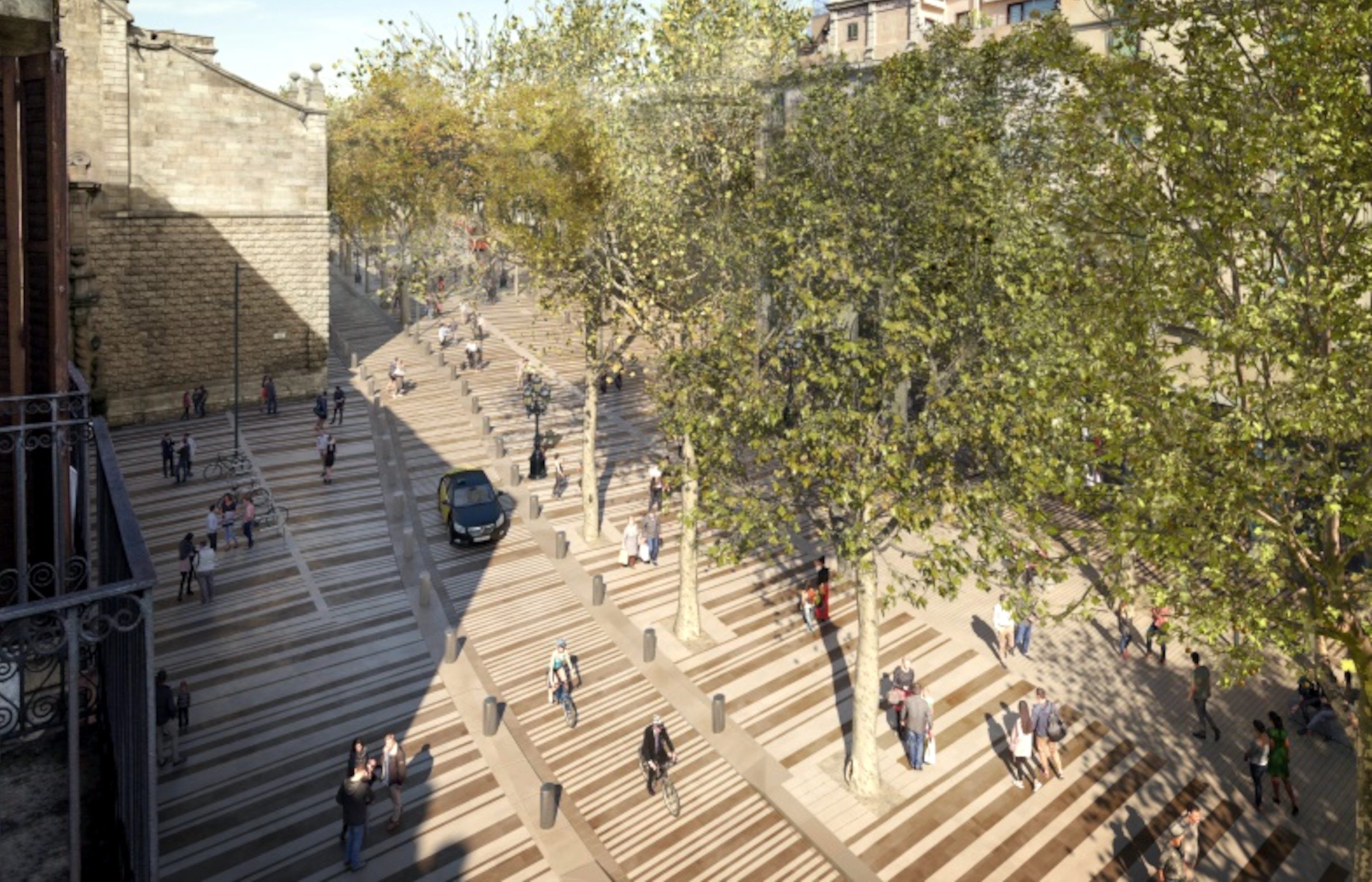 Así quedará la Rambla de Barcelona una vez reurbanizada