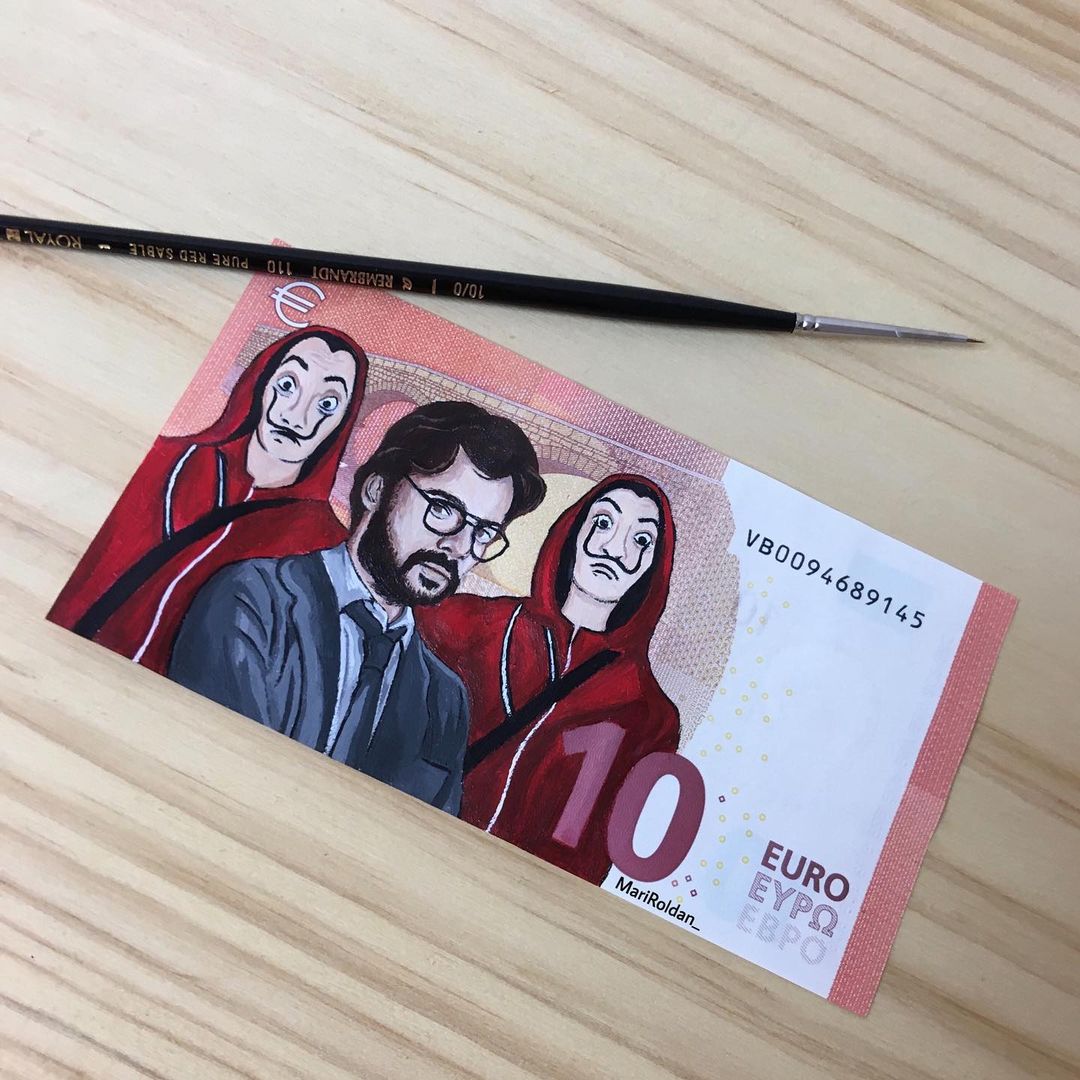 Billete La Casa de Papel - Mari Roldan