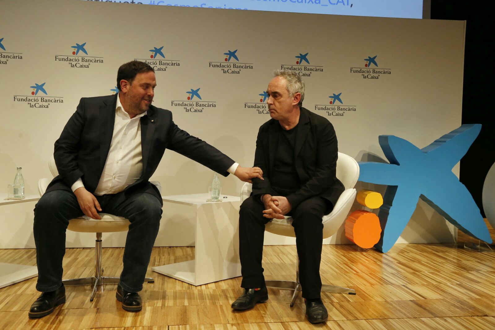 Junqueras i Ferran Adrià, debaten sobre innovació i creativitat