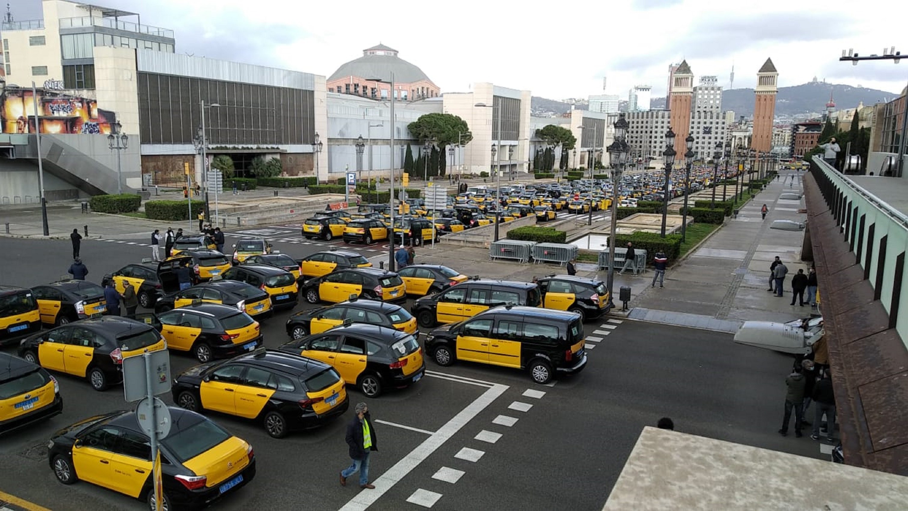 protesta taxis Uber Barcelona   Carles Marzá