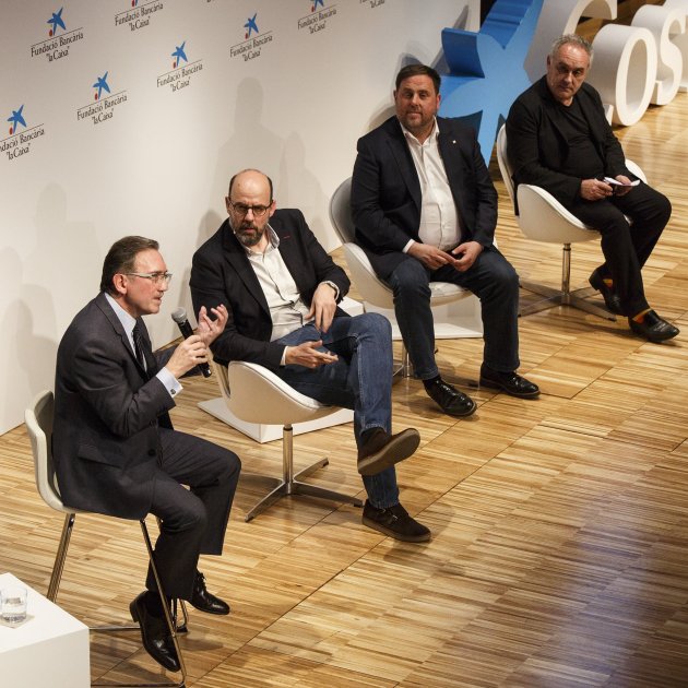 La Caixa Giró Junqueras Baste Ferran Adria   Sergi Alcàzar