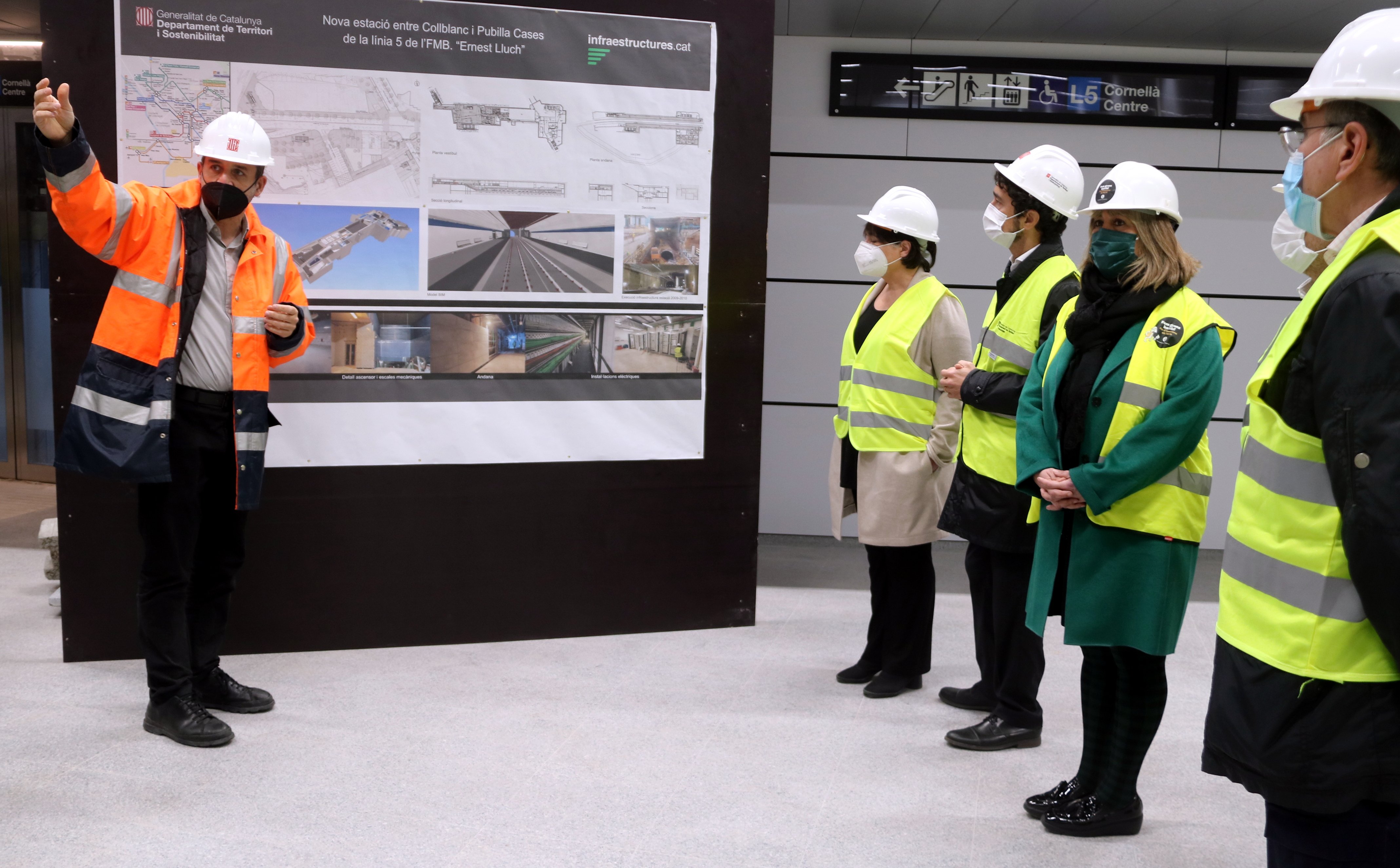 La estación de metro Ernest Lluch (L5) abrirá en julio