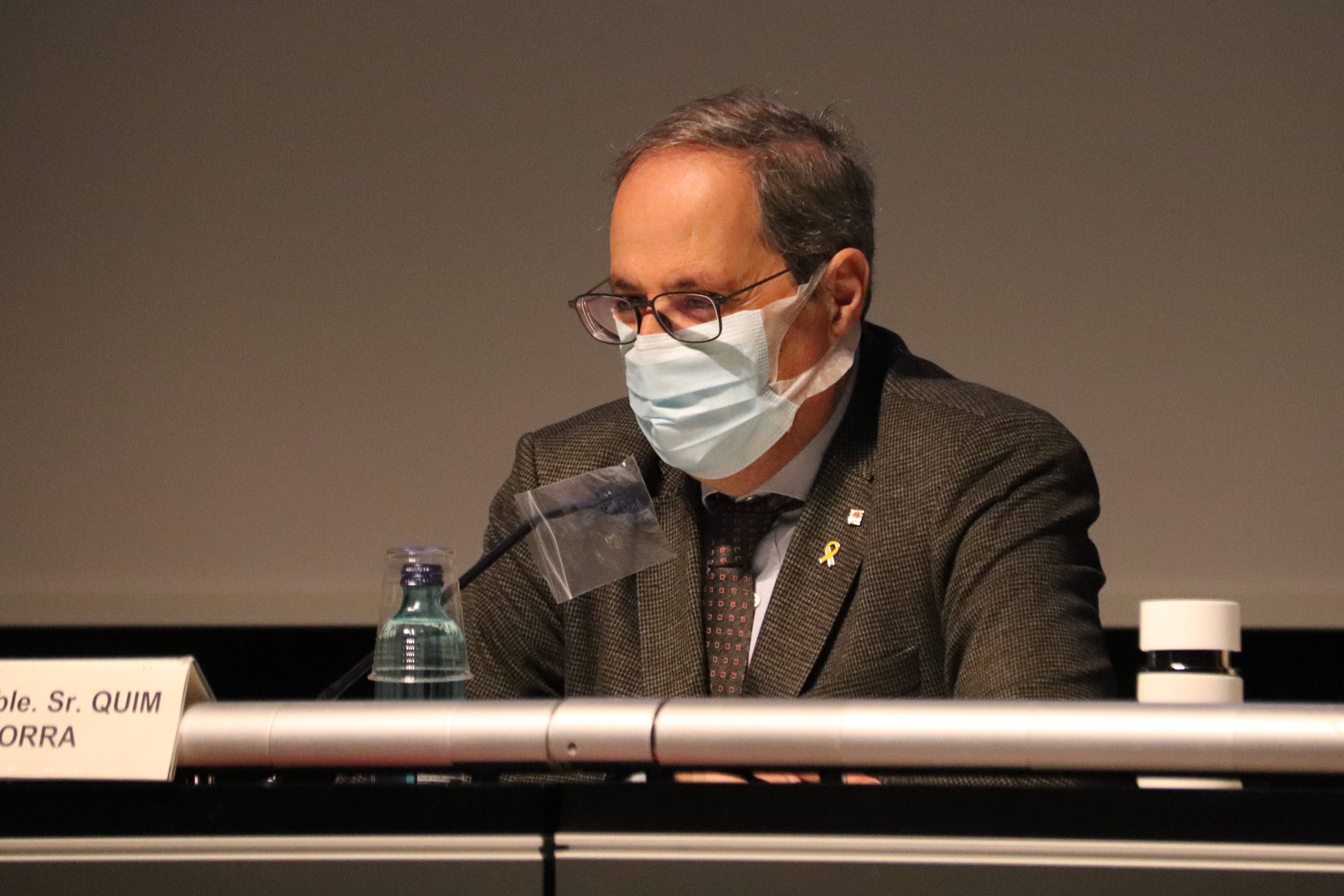 Quim Torra defies Spanish Supreme Court and won't pay €8,500 yellow ribbon fines