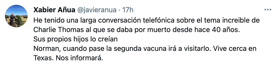 Xabier Anua Charlie Thomas tuit