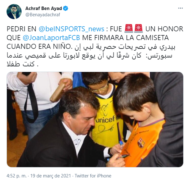 pedri laporta firma twitter