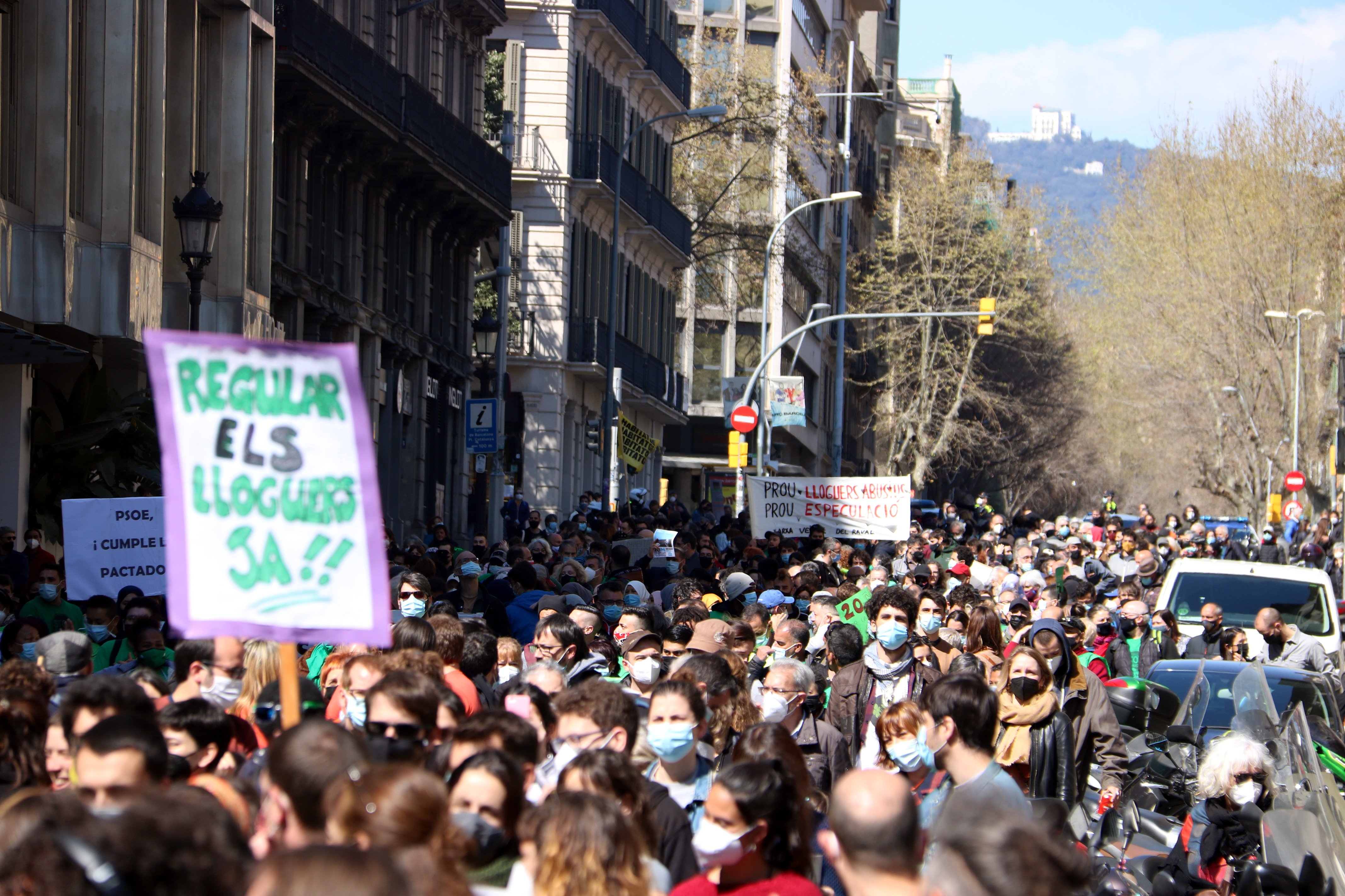 manifestación vivienda digna 20 de marzo 2021/ ACN