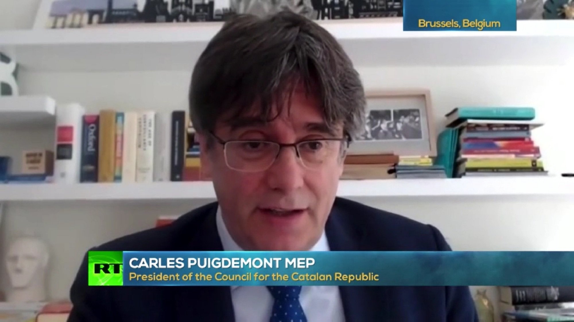 Puigdemont a Russia Today: "El deep state espanyol d'avui és com el franquista"