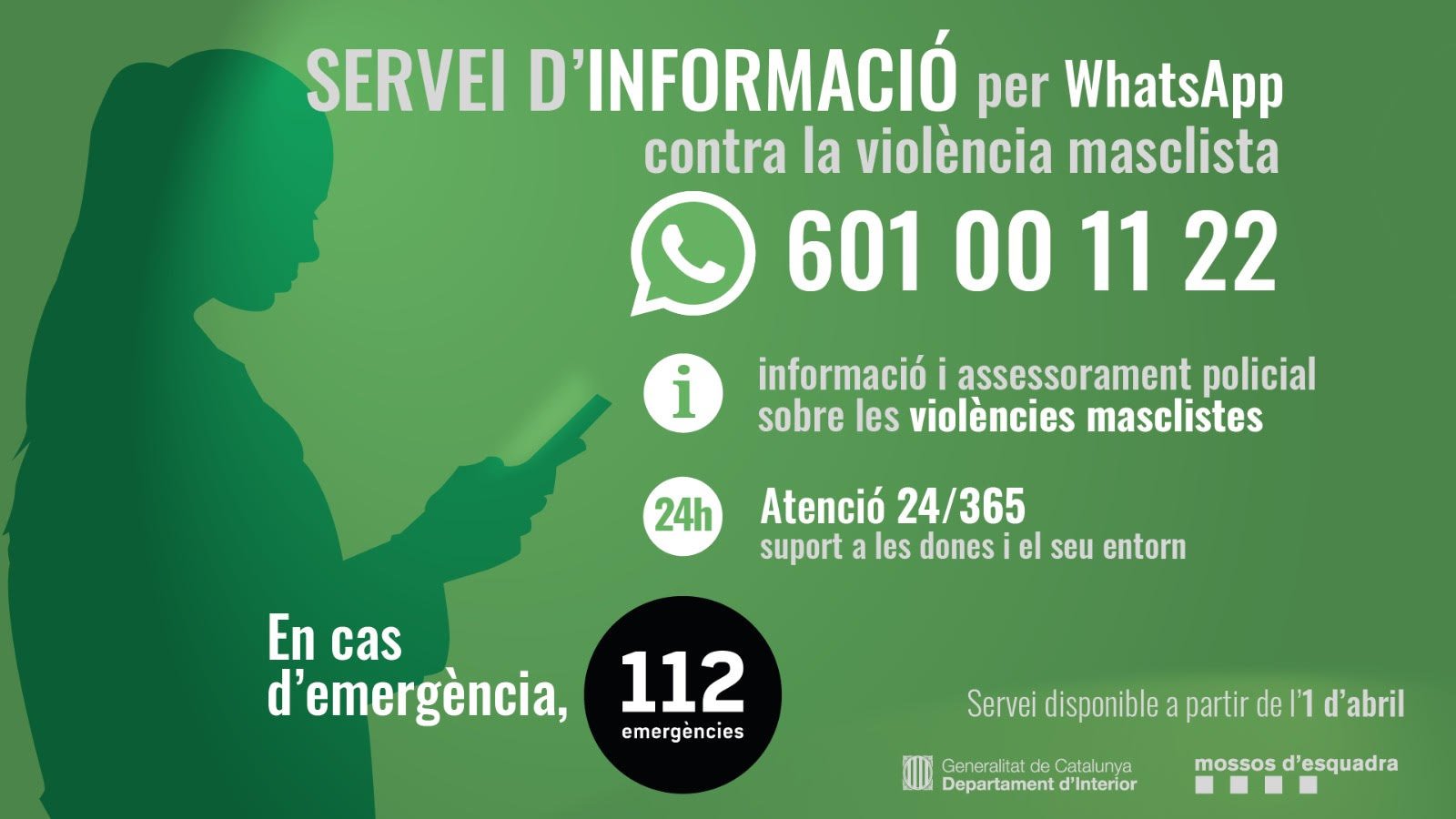 telefono violència masclista whatsapp