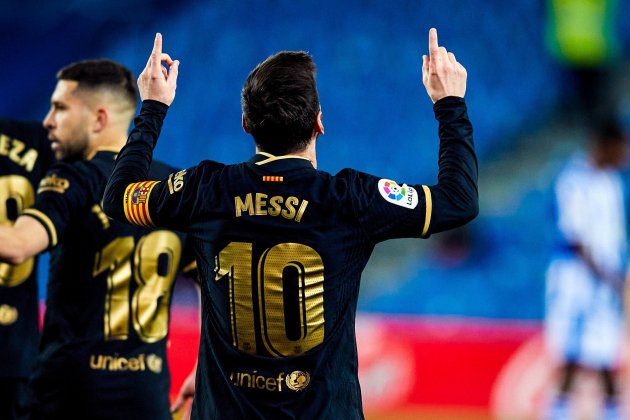 Leo Messi Barca camiseta negra Europa Press
