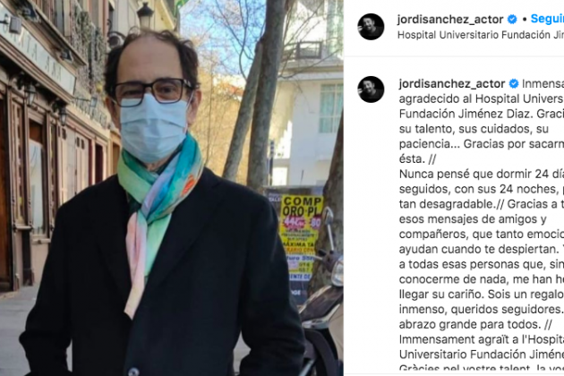 Jordi Sánchez en una fotografía de su Instagram