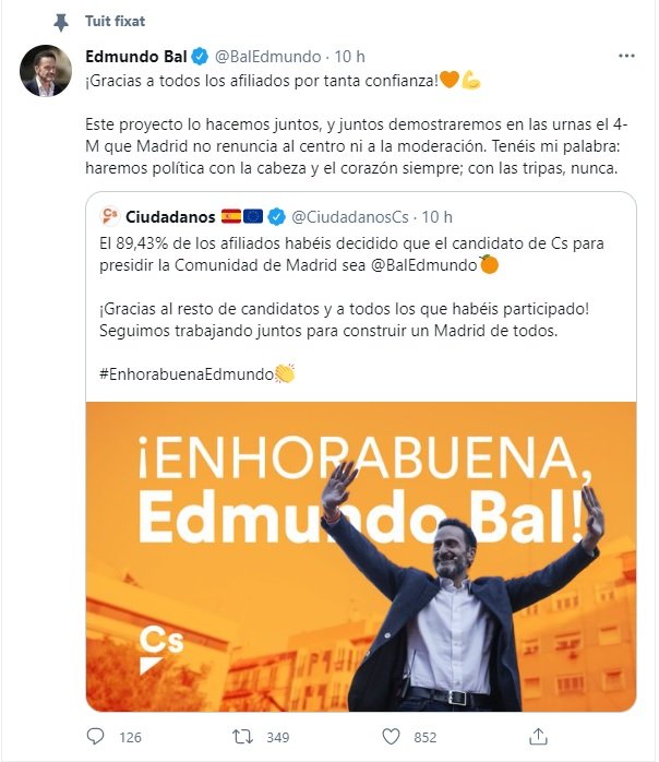 Edmundo bal primaria elecciones Madrid Ciudadanos