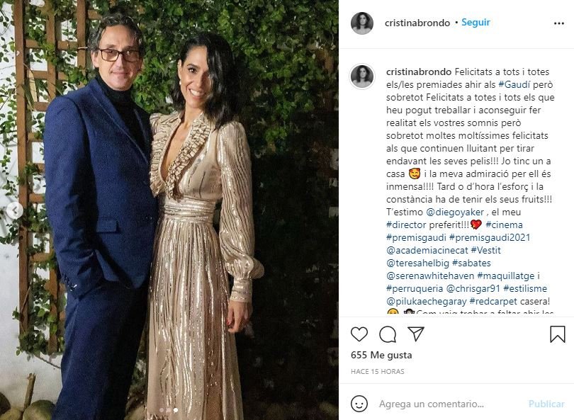 cristina brondo y novio disfrute