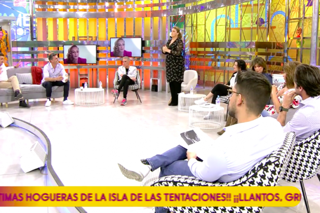 Carlota Corredera y Kiko Hernández en 'Sálvame', Telecinco