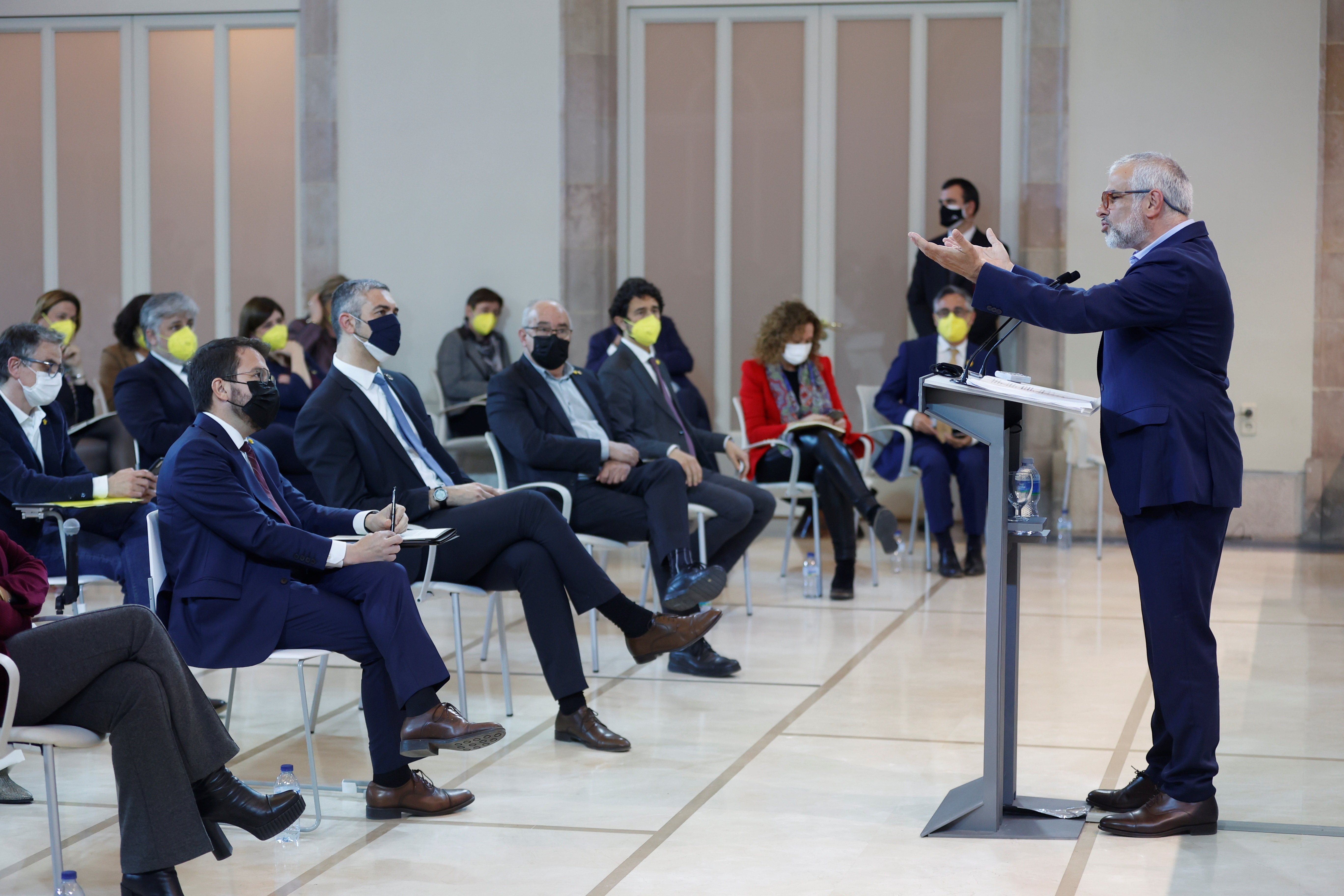 El líder de Ciutadans, Carlos Carrizosa debate de investidura ERC / EFE