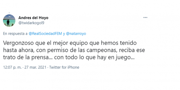polèmica Natalia Arroyo tweet