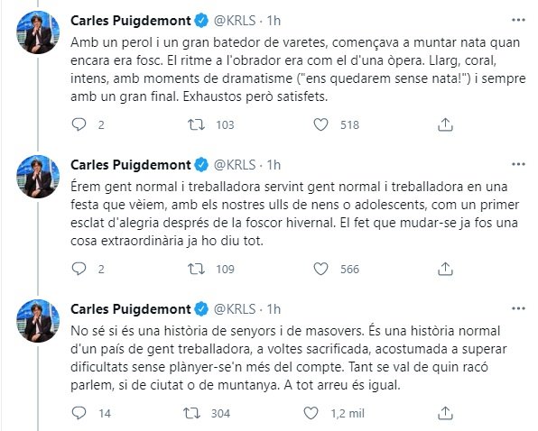 tuit puigdemont respuesta Tardà