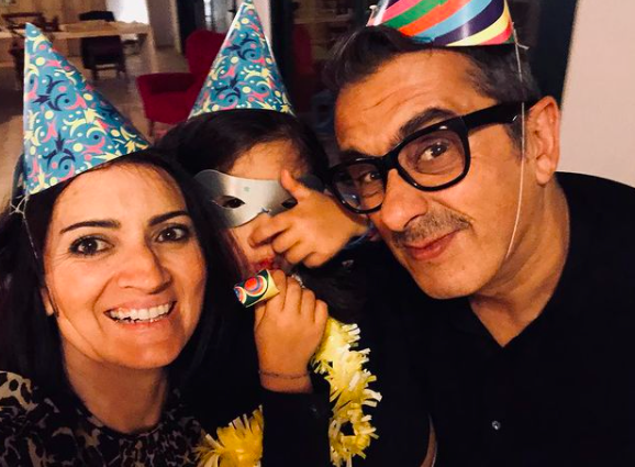 Sílvia Abril y Andreu Buenafuente cono su hija Joana, Instagram