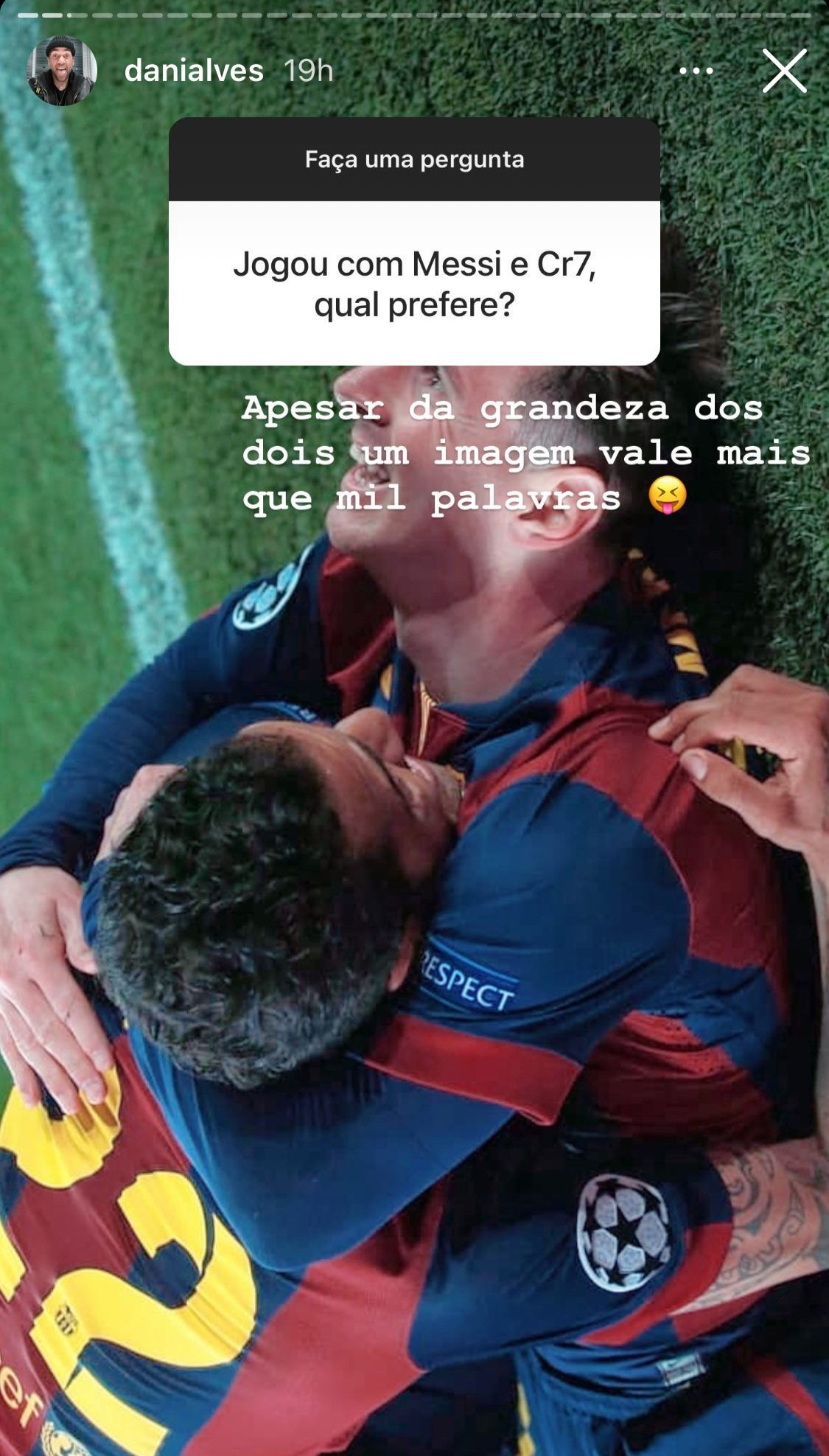 dani alves messi instagram